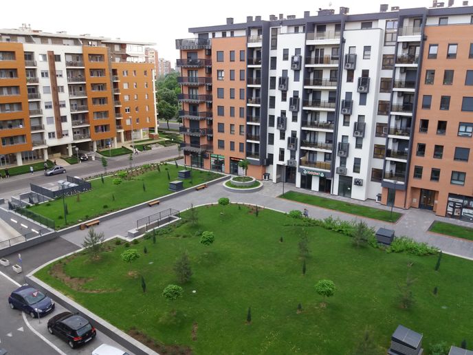 New apartment block in Belgrade