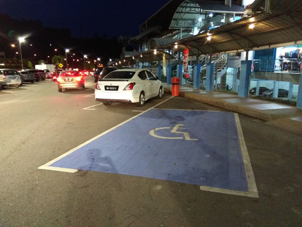 Parking for wheelchair users