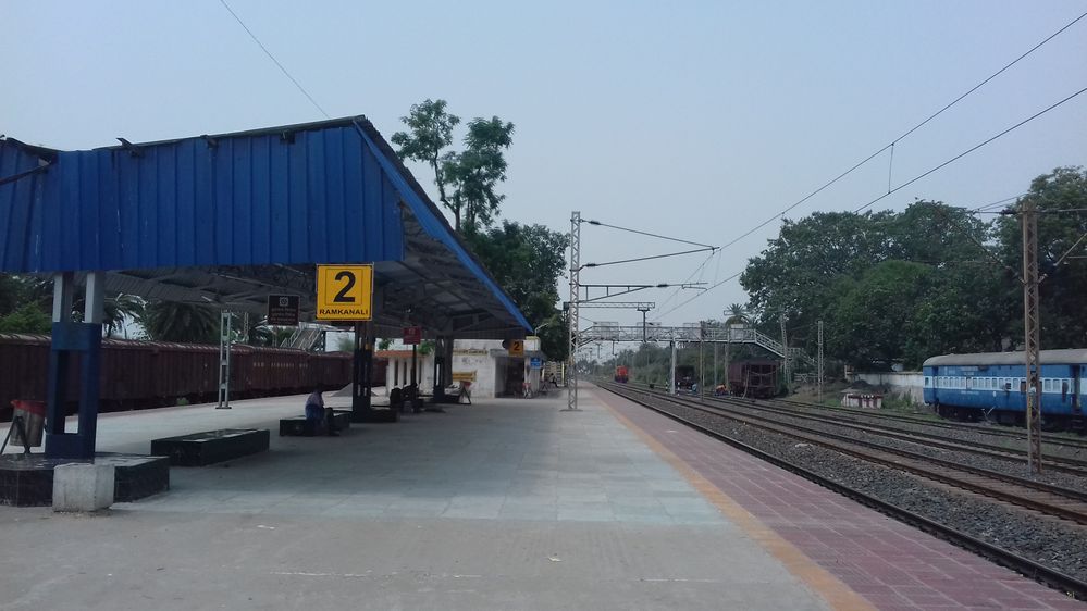 Indian railway platform