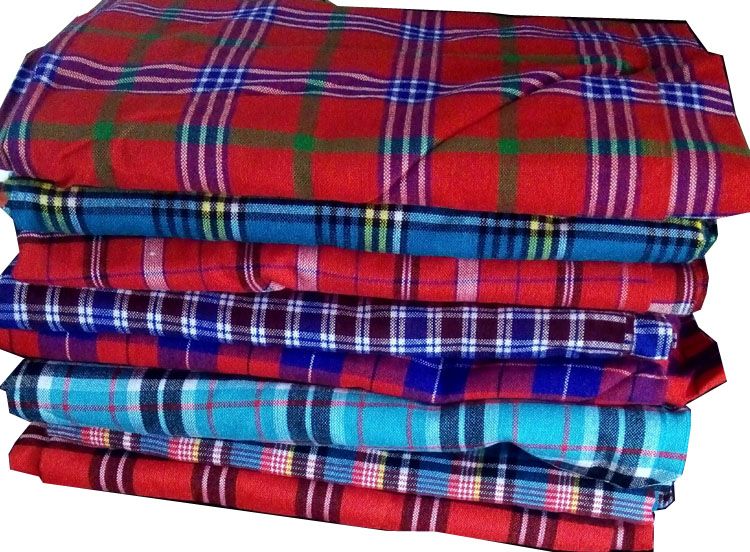 Traditional Maasai blankets