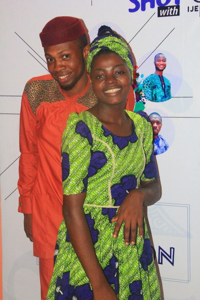Emeka and Flozy at Ije Art Exhibition in Nelen Studio, Udoka Estate, Awka