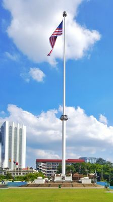One of world's tallest flagpole - 96 Meter high