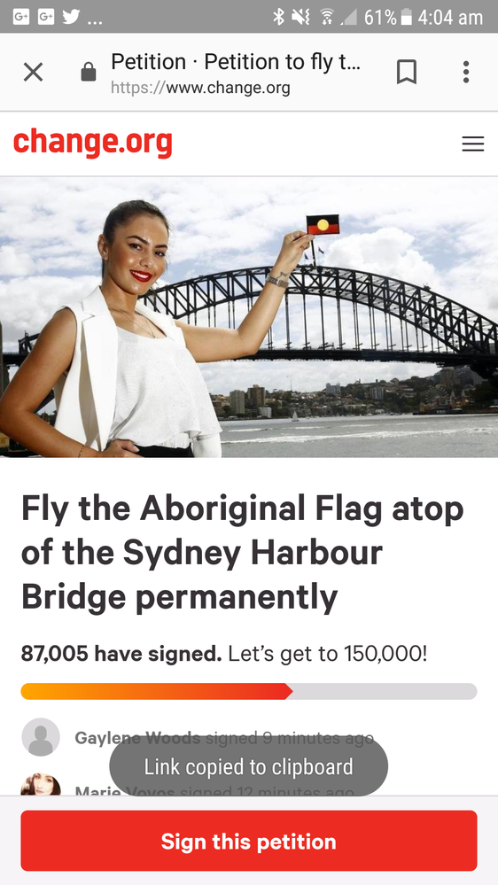 Fly the Aboriginal Flag on the Sydney Harbour Bridge Permanently!