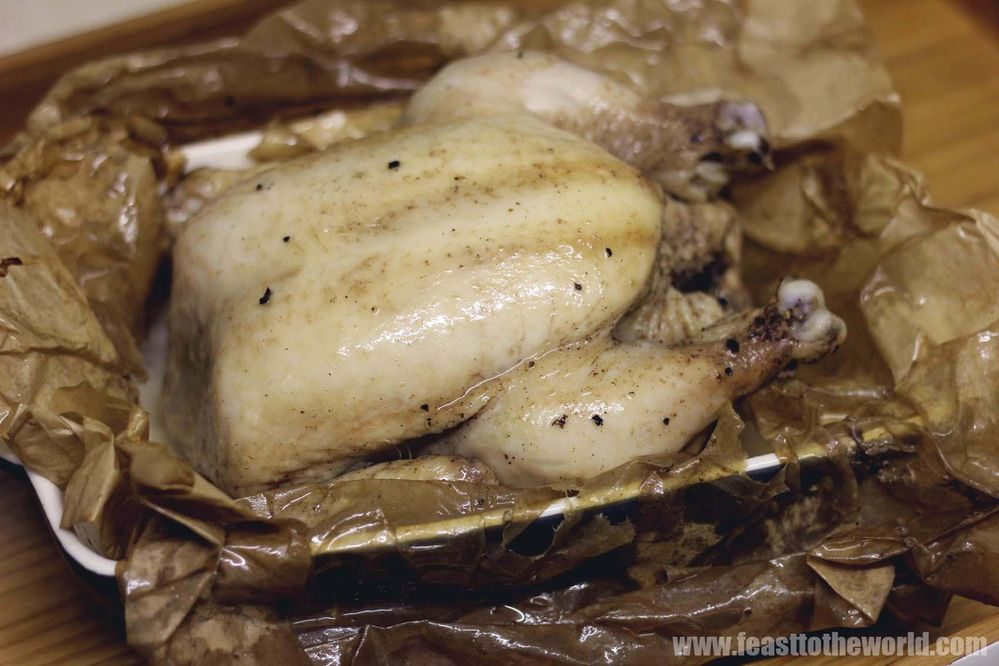 Salt baked chicken is also quite famous. Those juicy tender meat wrapped in salt and baked is just another whole level