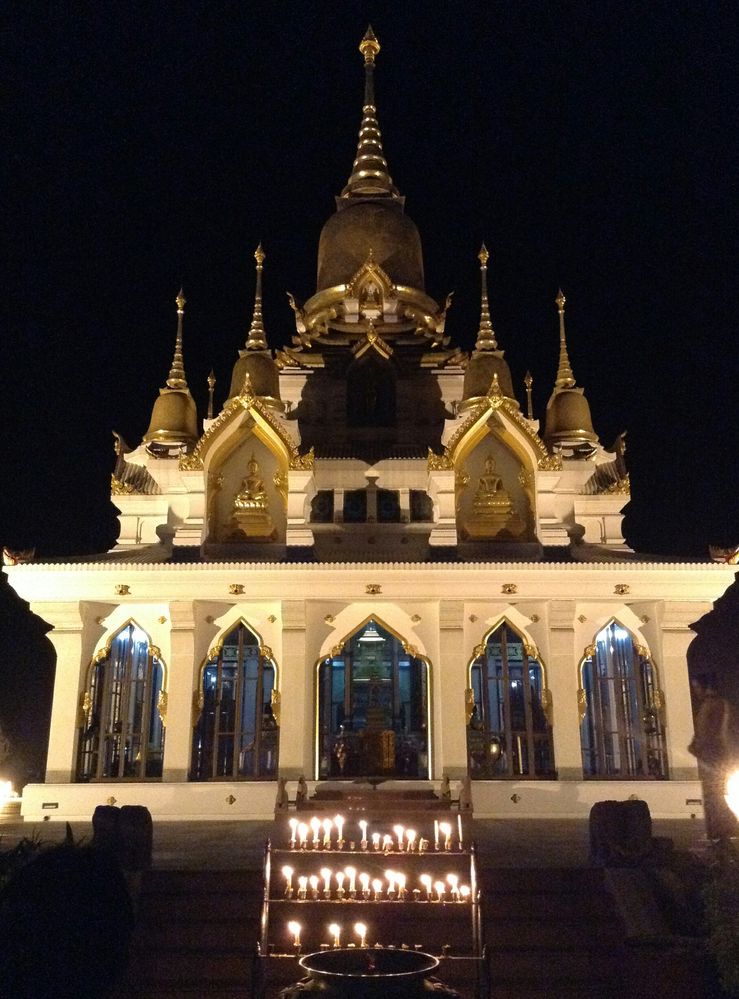 Thai Temple, built by the Kingdom of Thailand in Kushinagar, Uttar Pradesh.