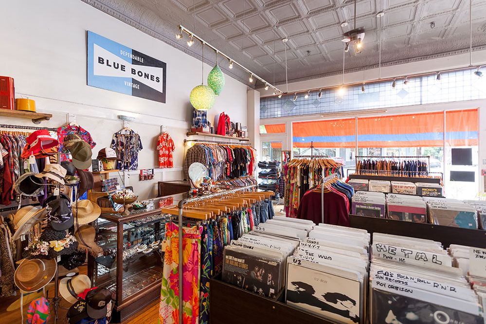 Caption: A photo of the interior of Blue Bones Vintage in Richmond, Va. (Local Guide Shane Butler)