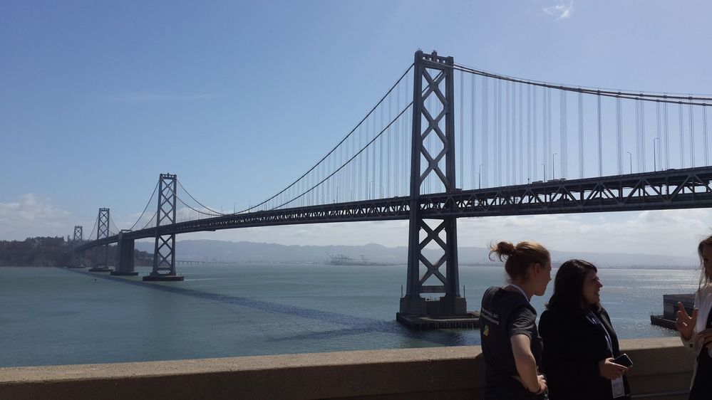 Day two: Splendid view of Bay Bridge as seen from Google San Francisco