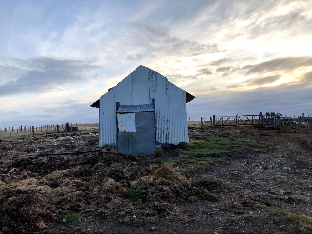 Caption: A photo of a building on a prairie in Patagonia. (Local Guide @FaridMonti)