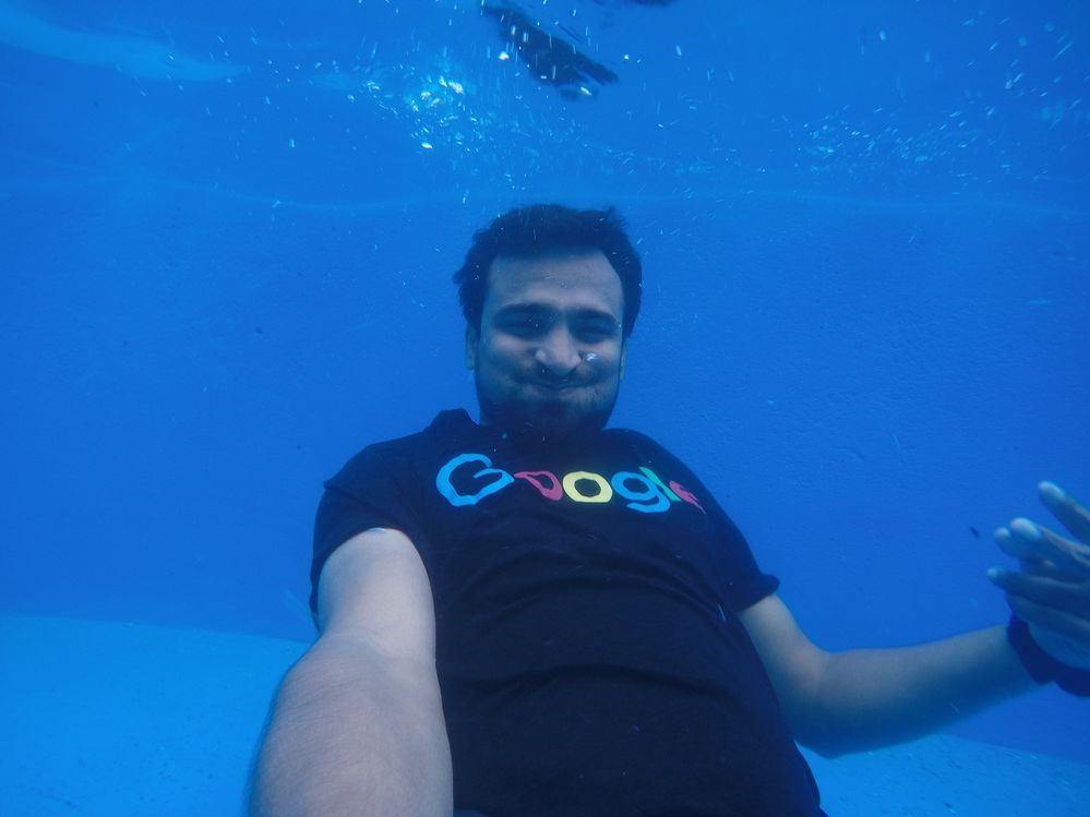 Underwater click of Yousuf vai.