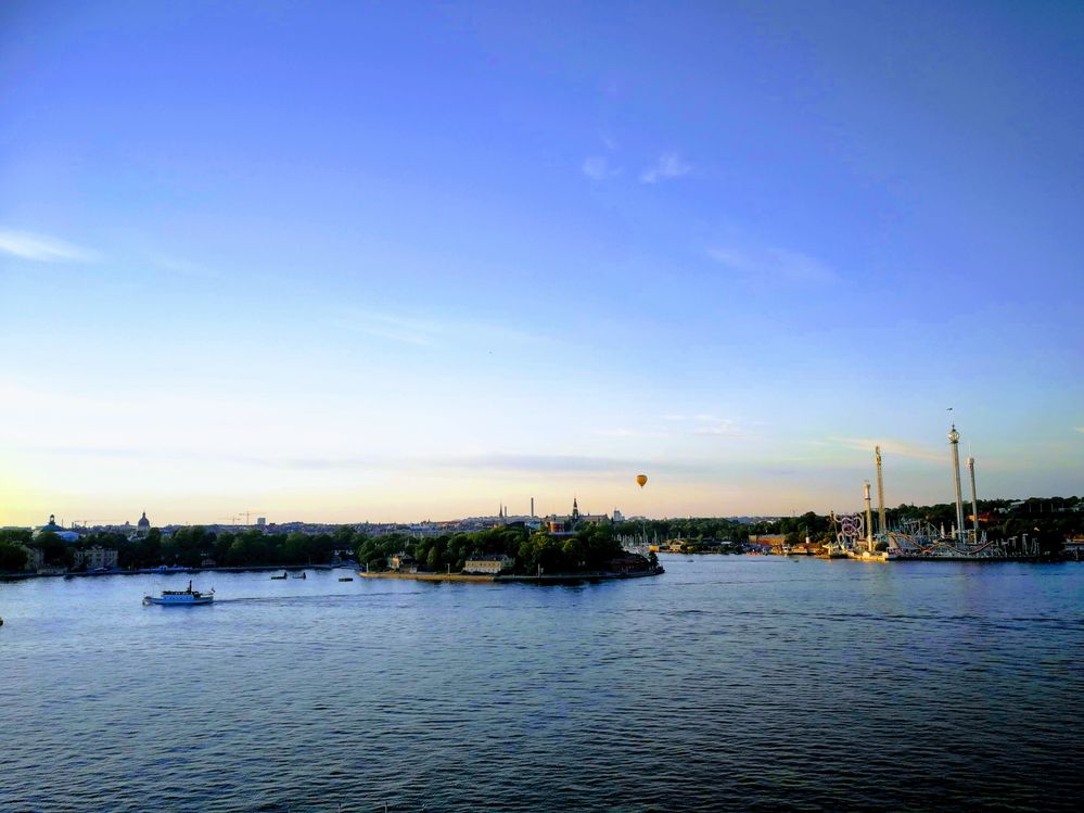 Stockholm in sunset