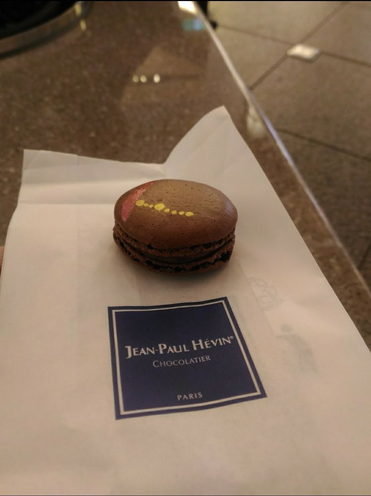 Chocolate macaron from Paris