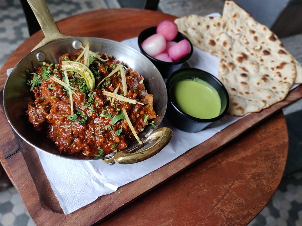 Caption: A photo of an Indian dish at Back to Basics in New Delhi, India. (Local Guide Prashant Singh)