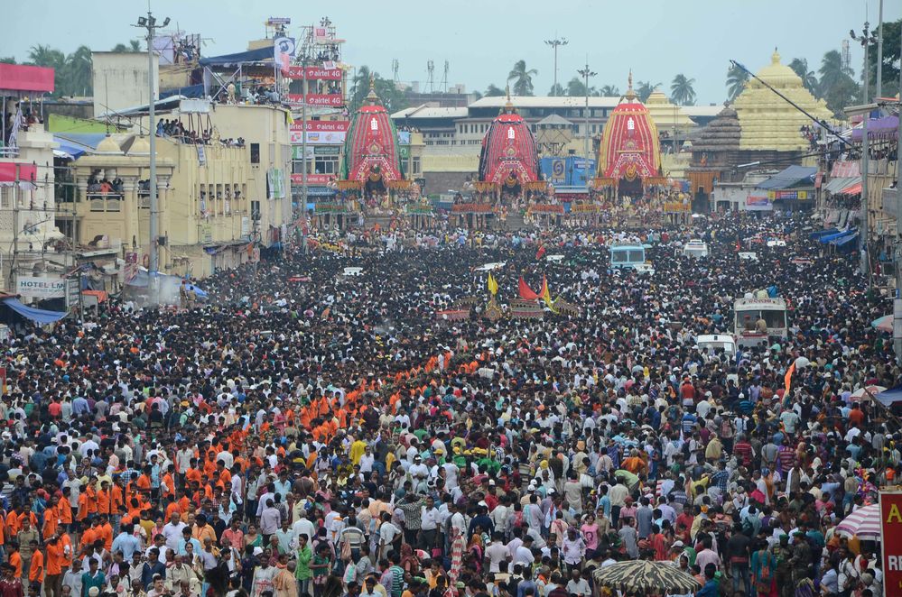 Crowd during festival