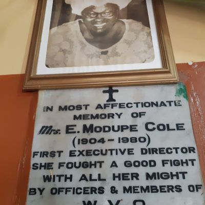 The late Mrs. Modupe Cole