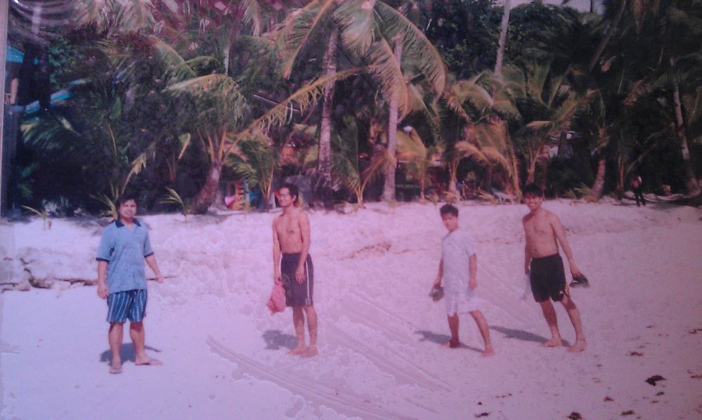 Boracay Island with Coconut Trees as Backrdrop