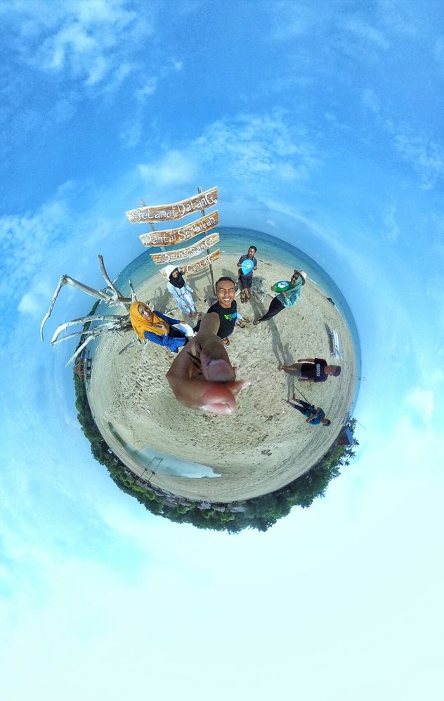 360 Spherical at Sembilan Beach, Gili Genting Island, Madura