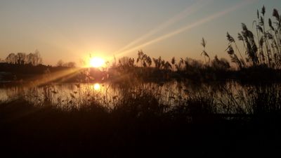 Tramonto sul laghetto di Quinto