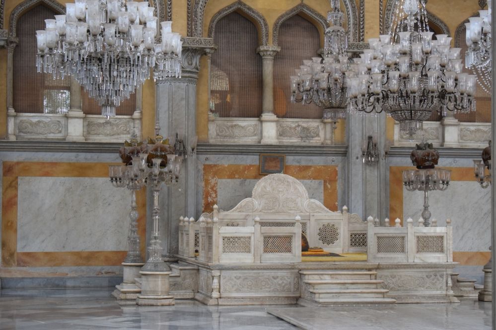 The Nizam's of Hyderabad throne in Chowmahalla Palace