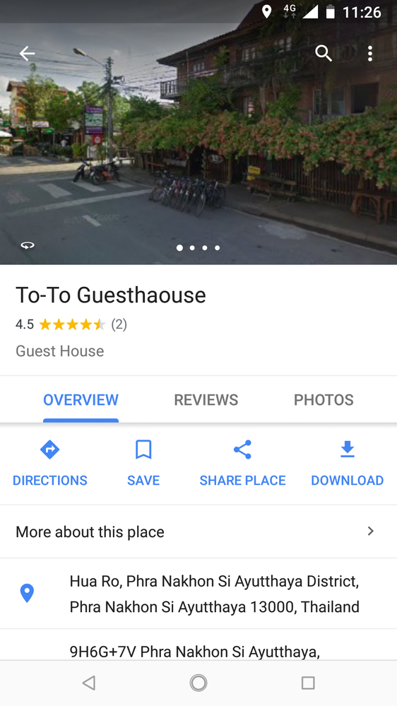 I typed only To to Guesthouse