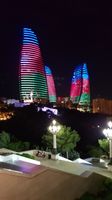 Baku Flame Towers at Night