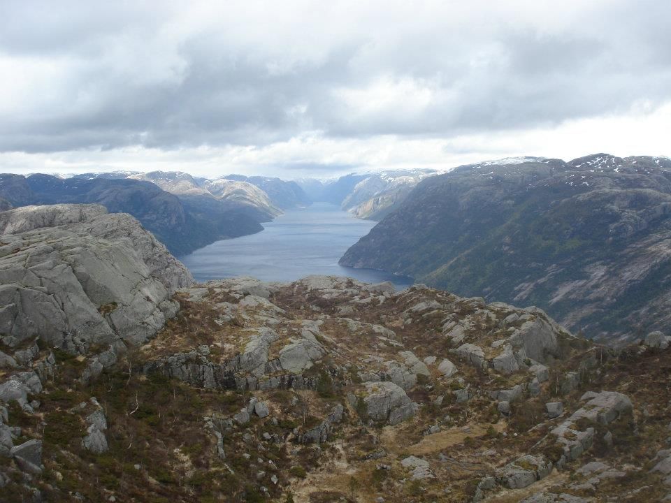 That's one of  the picture that I captured from the Rock Pulpit in Norway