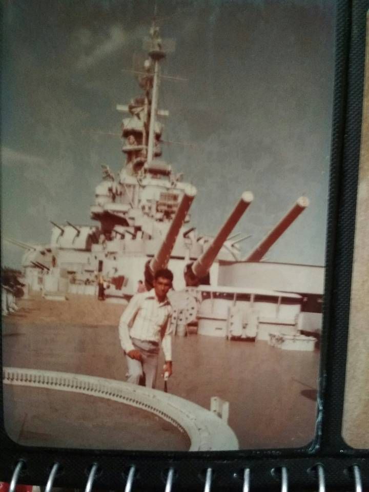 Me, Onboard USS Alabama.Me