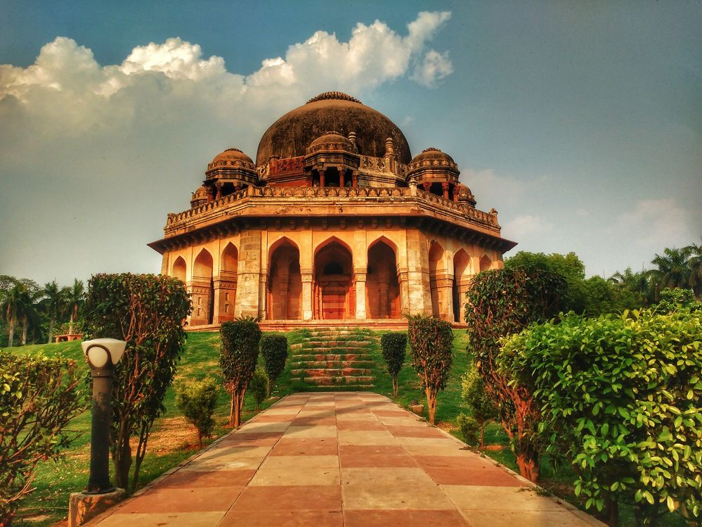 Caption: A photo of the Tomb of Muhammad Shah at Lodhi Gardens in Delhi, India. (Local Guide Sher-Singh-Khatri)