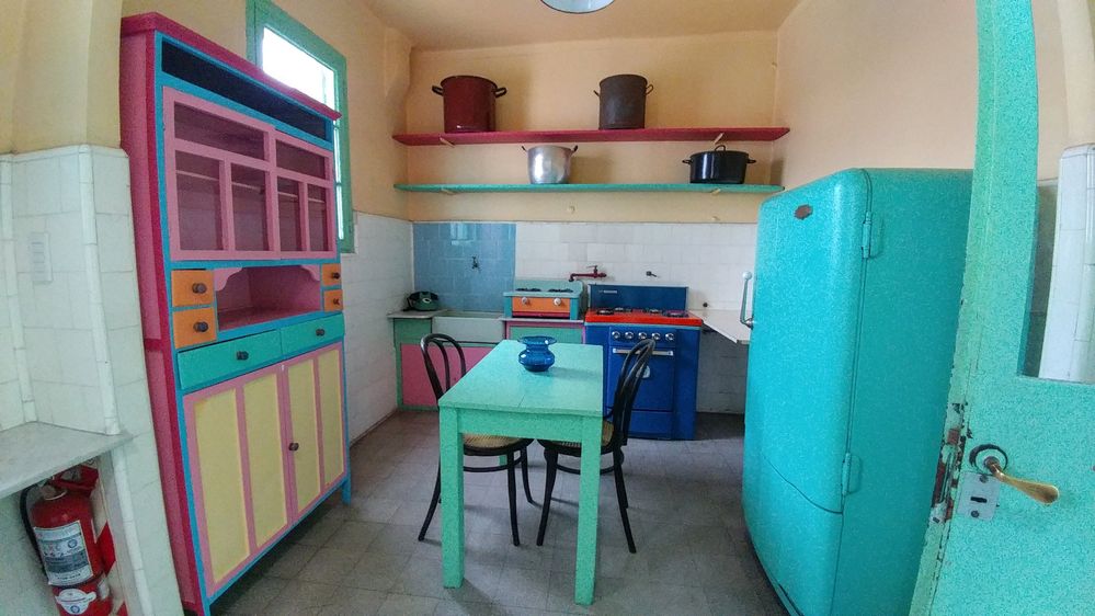 The colorful kitchen