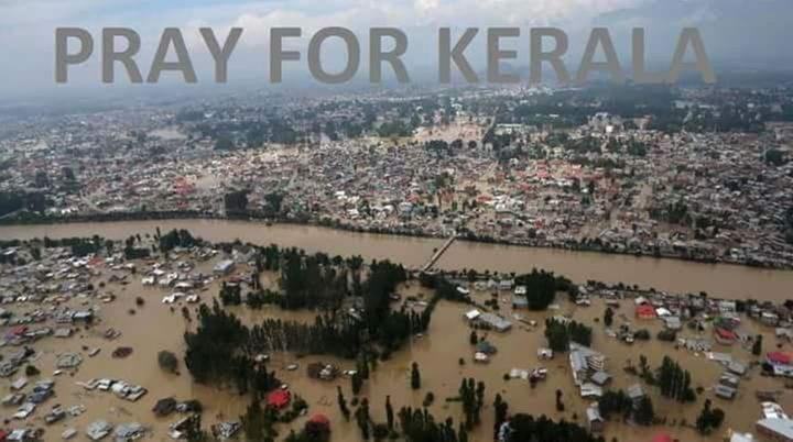 Flood effected area in Kerala