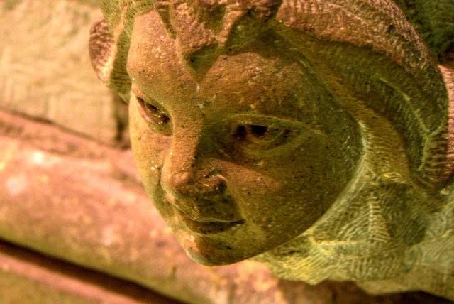 Statue on a church in Peru