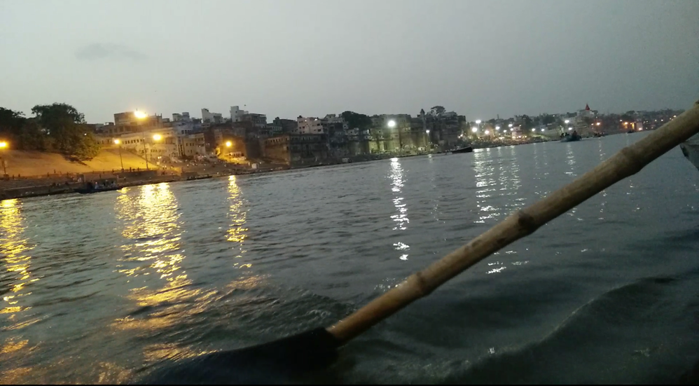 Rowing in the Ganges, Varanasi.