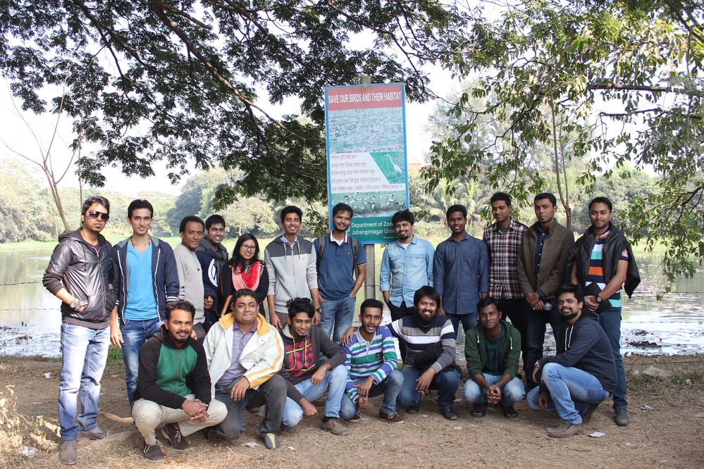 Local Guides met up to watch migratory birds bird visiting Bangladesh in the winter.