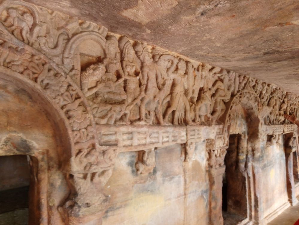 Inside of  Udaygiri Caves