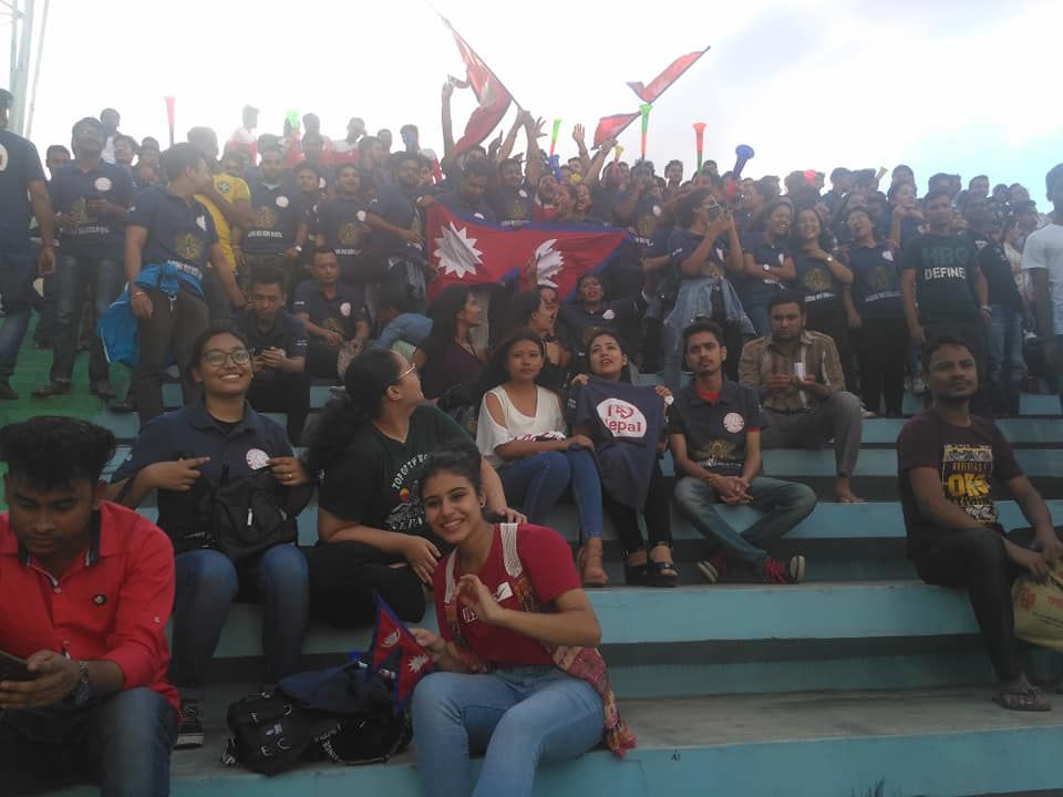 So many nepali supporter inspiring Nepal team