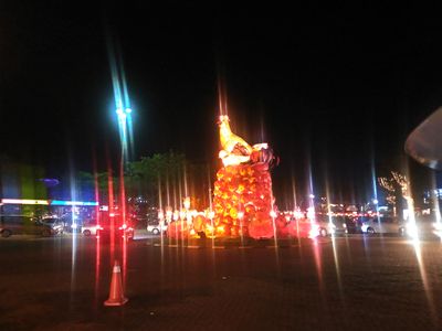 Ayam Statue - Night View