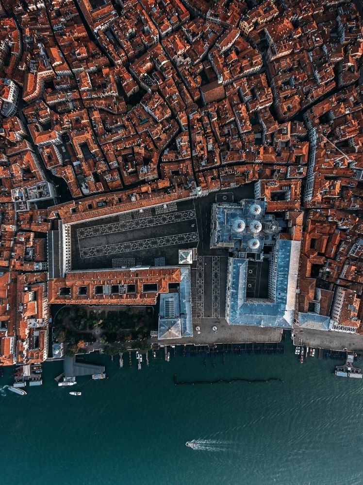 Caption: An aerial view of Venice, Italy. (Courtesy of Dimitar Karanikolov)