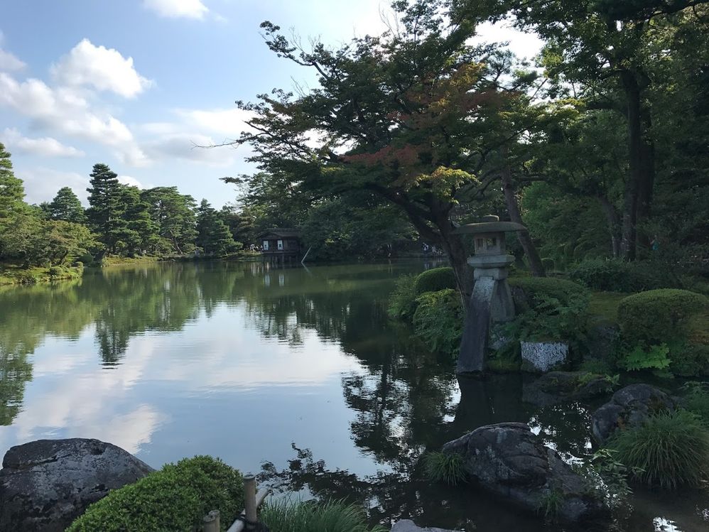 Caption: The photo of Kenrokuen garden, Kanazawa,Japan.
