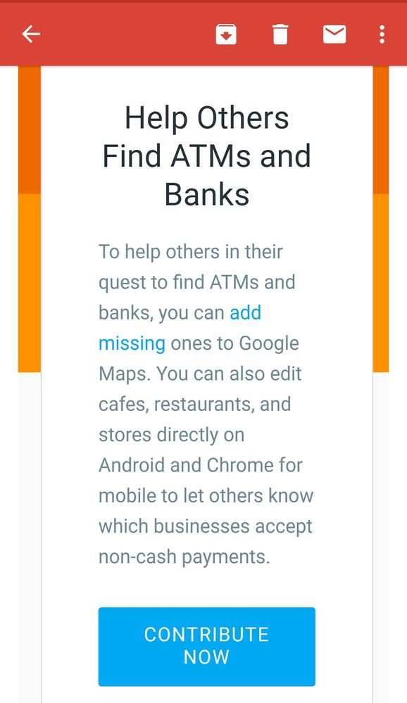 Email from Google Local Guide