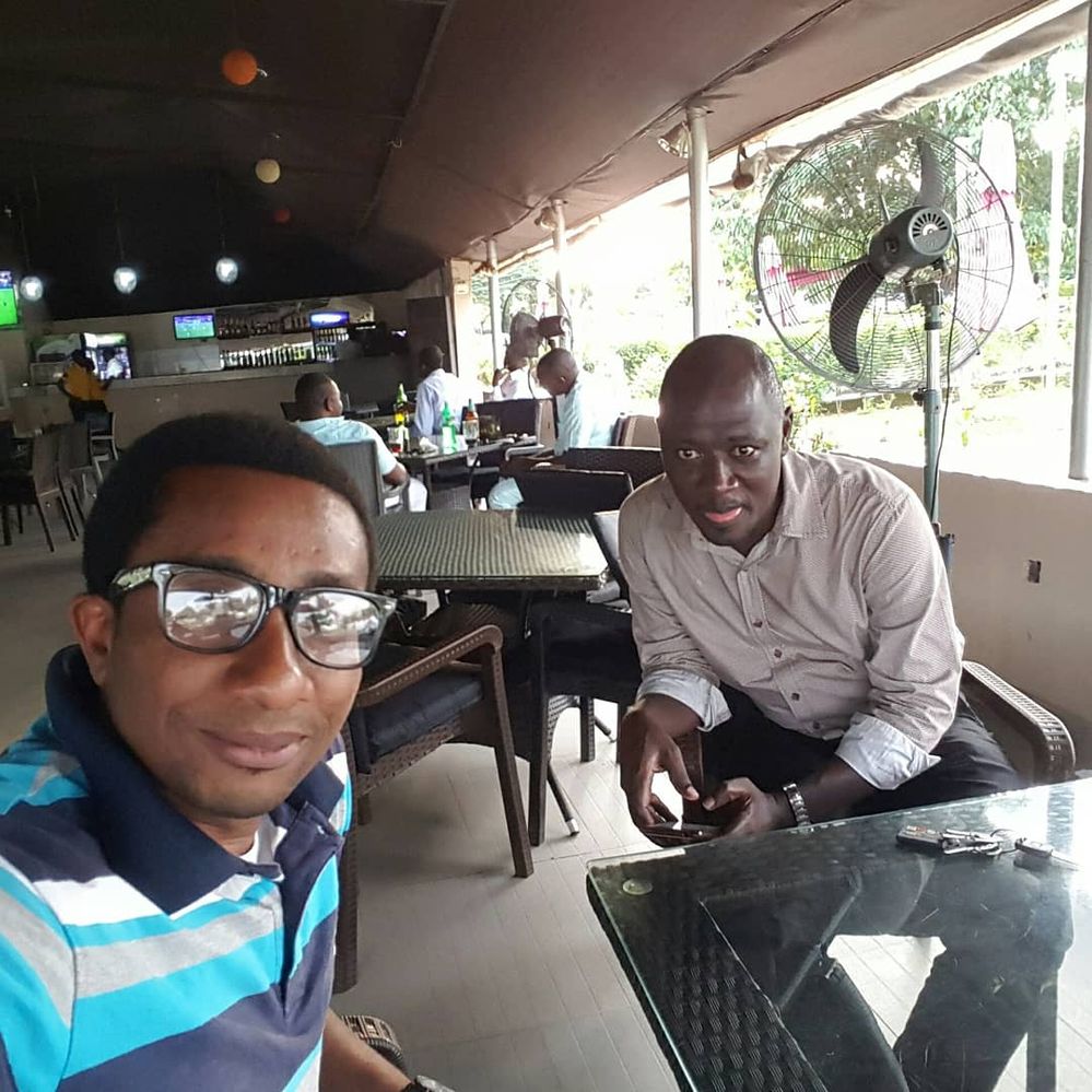 Emeka and Kazah at Floris Garden, Wuse Zone 3, Abuja