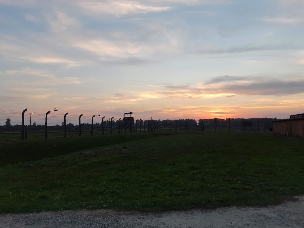 Sunset in Birkenau