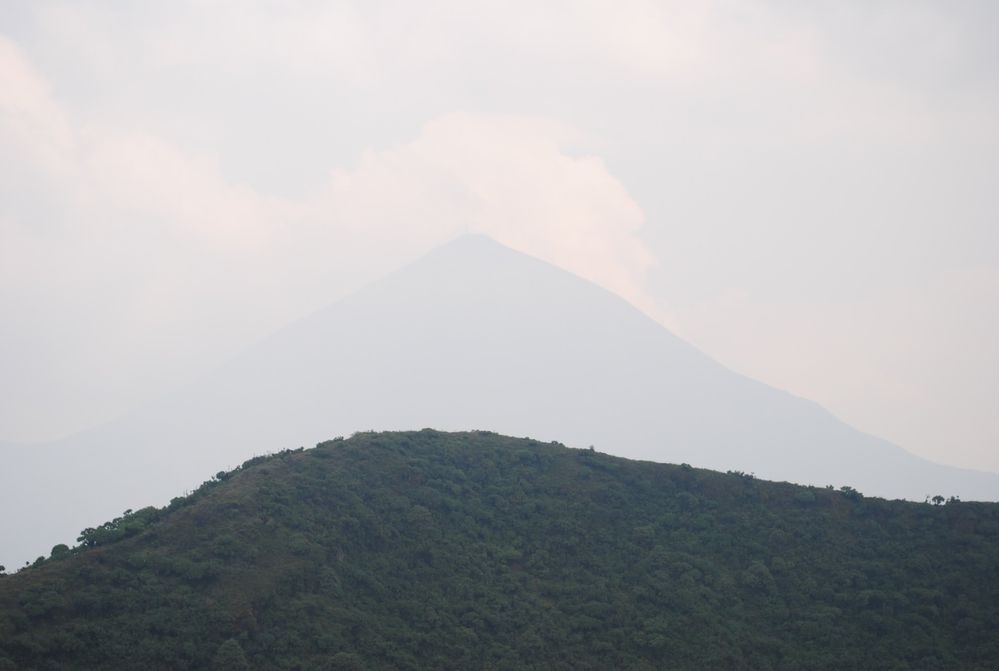 Mount Karisimbi seen from Bisoke Peak