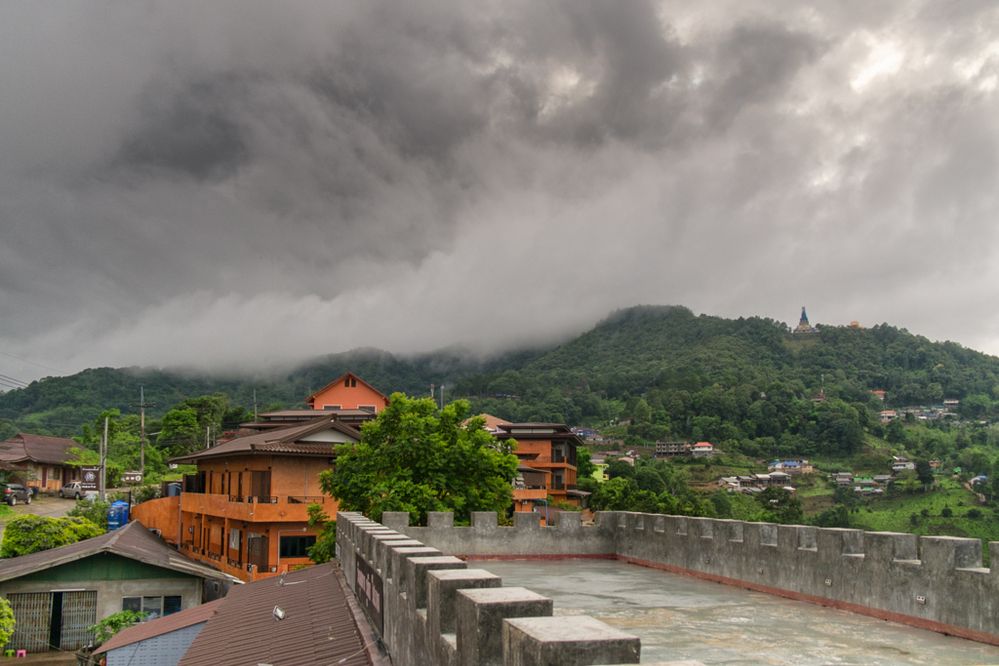 A Storm Cloud Consumes Doi Mae Salong, Chiang Rai Province