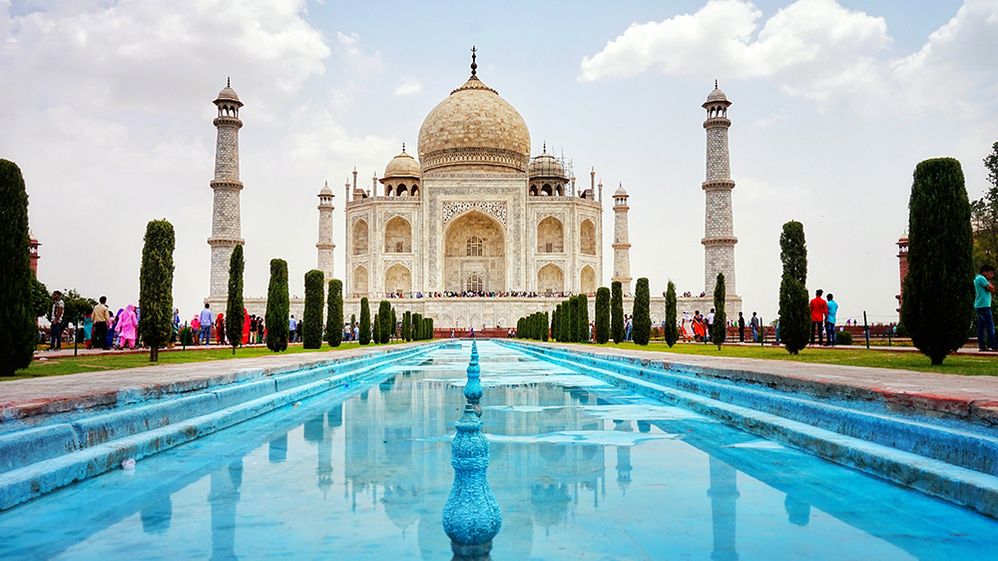 Caption: A photo of the exterior of the Taj Mahal in Agra, India. (Local Guide Manoj Kashyap)