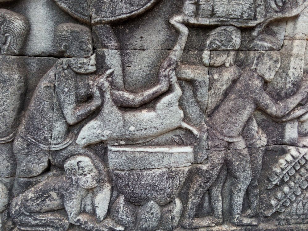 Carving on Bayon Temple