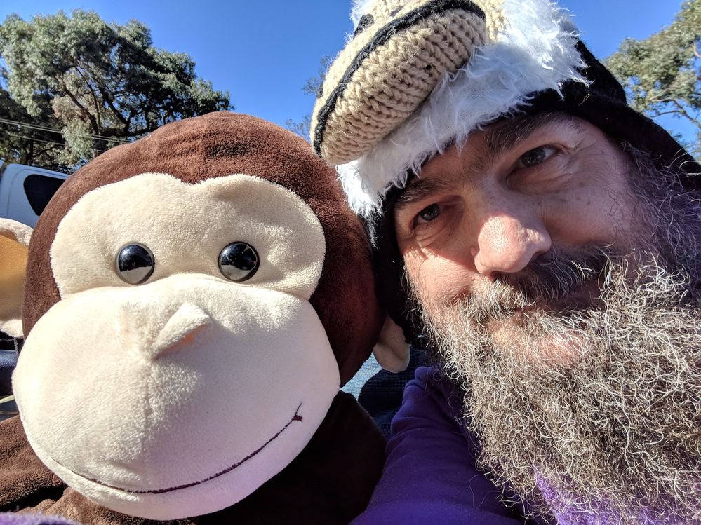 Caption: A photo of Paul next to his friend, Monkey. (Local Guide @PaulPavlinovich)