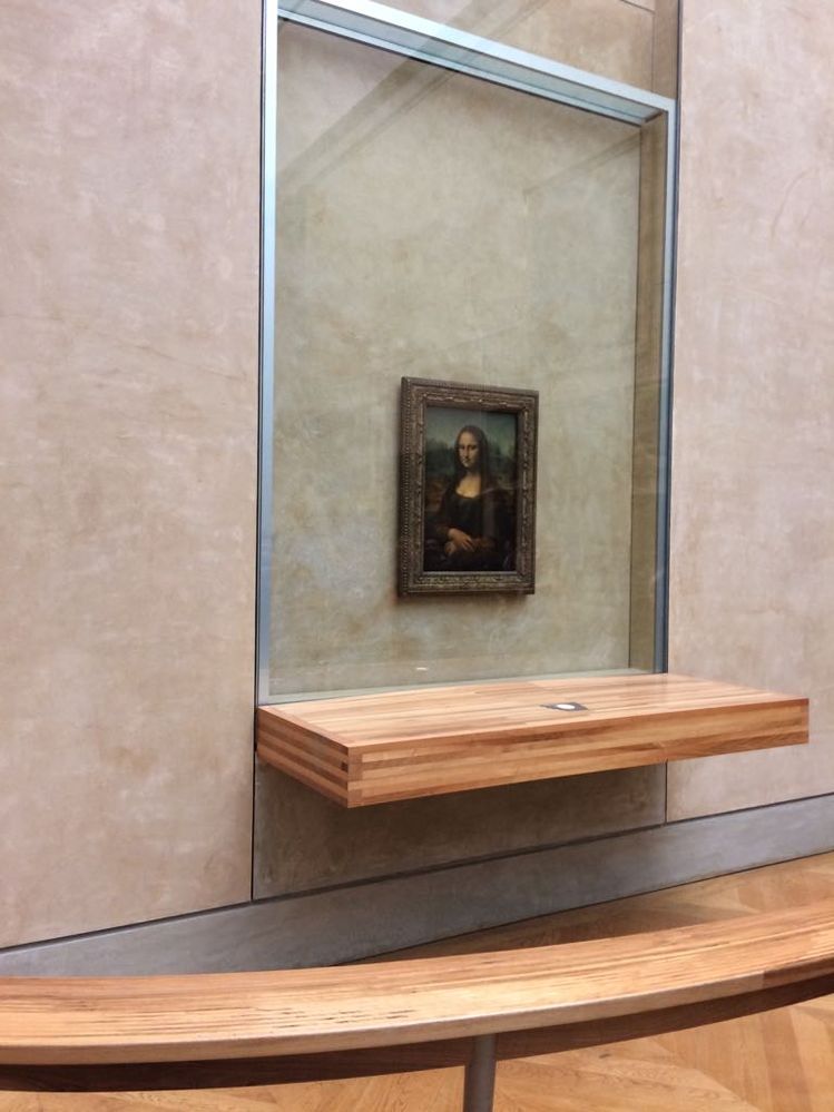 The Mona Lisa at, The Louvre Paris