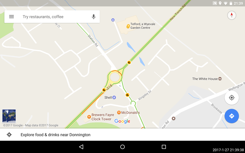Google Maps view of Clocktower / Station Road