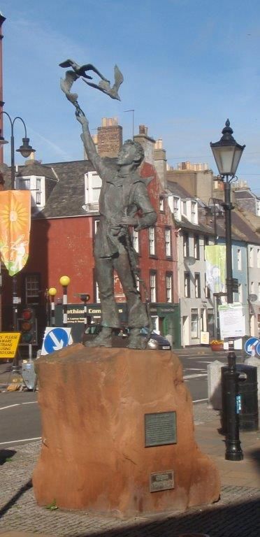 John Muir's Statue near his birthplace Dunbar