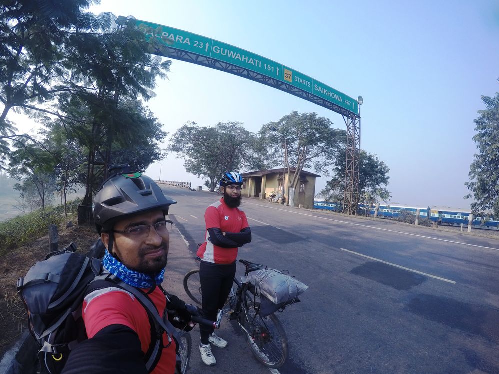We are entering Goalpara District over the Longest Bridge of Brahmaputra River.