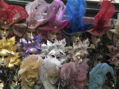 Venetian Carnival masks "made in china"